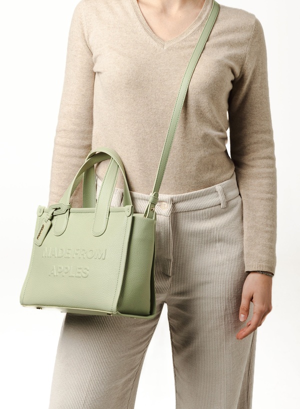 Alma M Tote – Serene, Ethical, and Apple-Derived Image 3